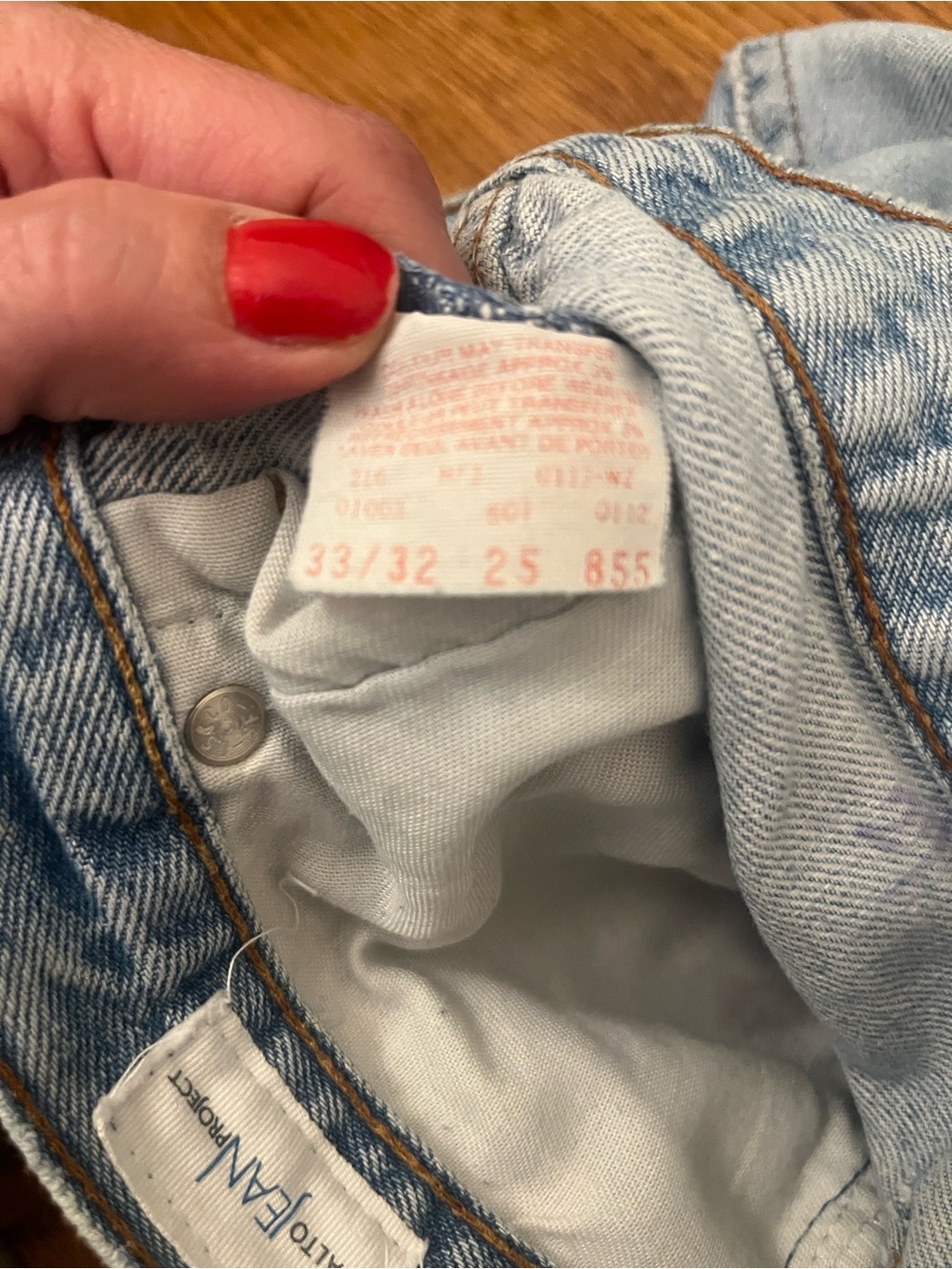Levi Light Blue Distressed patched Jeans - Picture 4 of 10